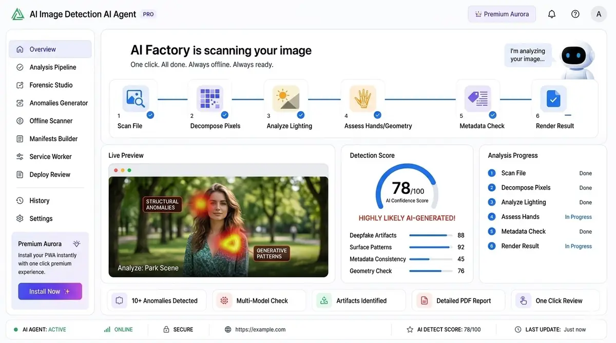 Writing Agent AI builder — example of the AI tool dashboard software